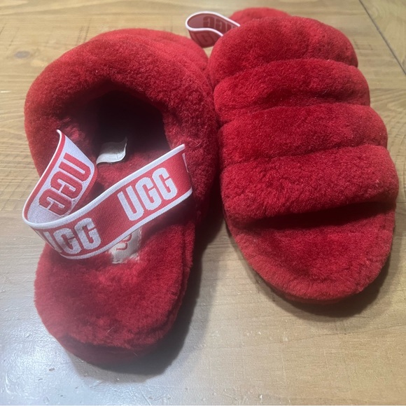 Fuzzy Ugg Slippers size 11 - Picture 3 of 7
